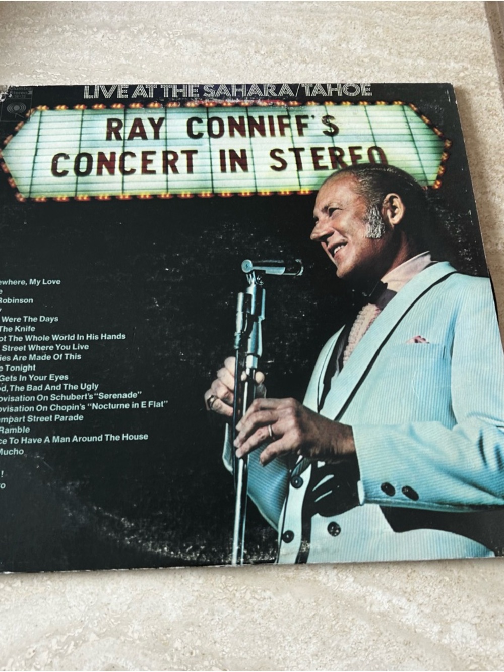 Ray Conniff Concert In Stereo Vinyl LP - Aqua Blue Jacket